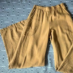 Mustard Wide Legged Relaxed Fit Pant: Size M (closer to Size S)